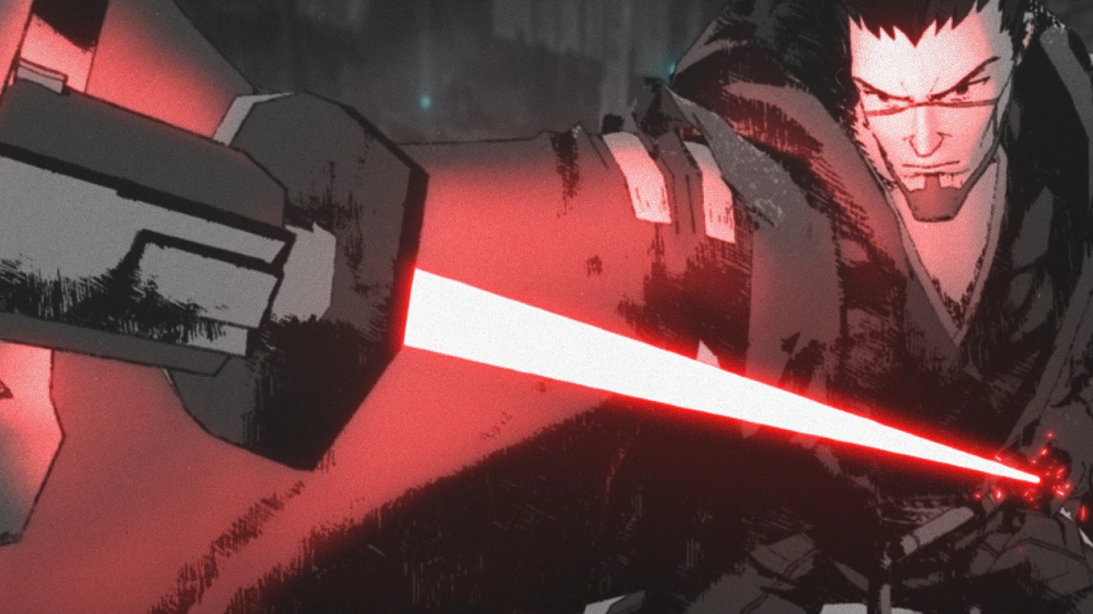 Ronin in a scene from "Star Wars: Visions" short "The Duel" on Disney+.